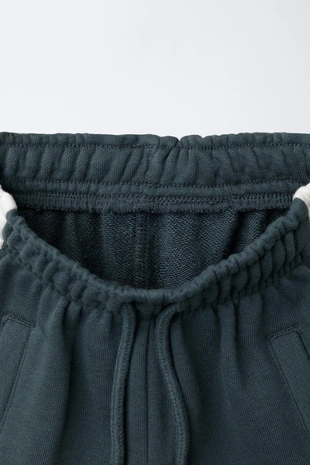 Petrol blue | 1733/560/409 - Zara Брюки-джоггеры с лампасами