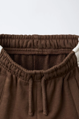 Brown | 1733/560/700 - Zara Брюки-джоггеры с лампасами