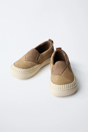 Кожаные кроссовки- Заказать в России