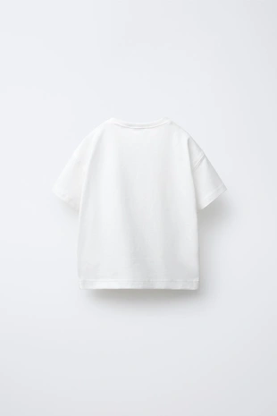 Купить Zara Базовая футболка с вышивкой «сердце»