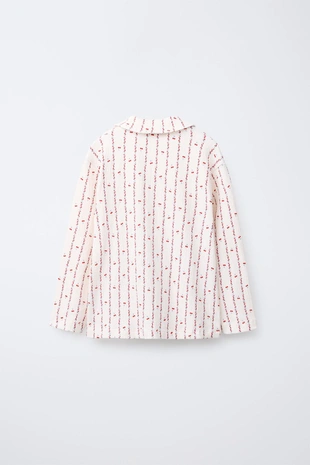 6-14 лет/пижама: рубашка и брюки с принтом «вишни и цветы»- Заказать в России