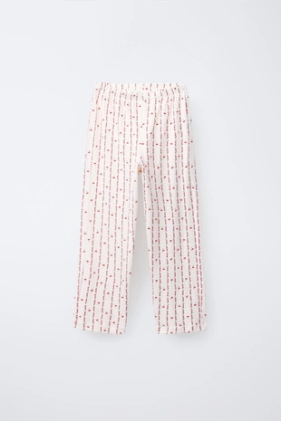 6-14 лет/пижама: рубашка и брюки с принтом «вишни и цветы»- Заказать в России