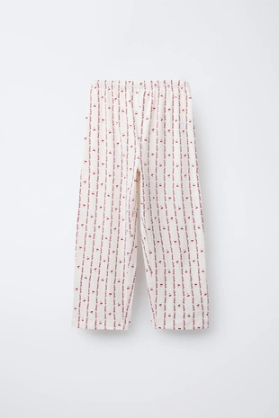 6-14 лет/пижама: футболка и брюки с принтом «вишни и цветы»- Заказать в России