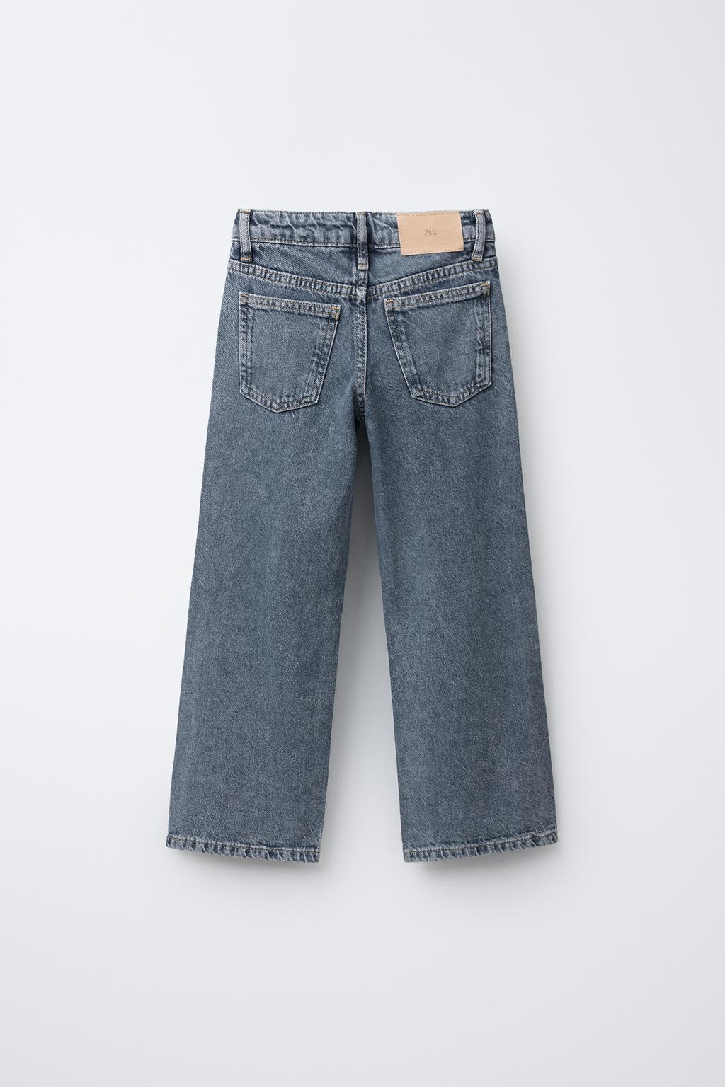 ДЖИНСЫ WIDE LEG С ЗАКЛЕПКАМИ