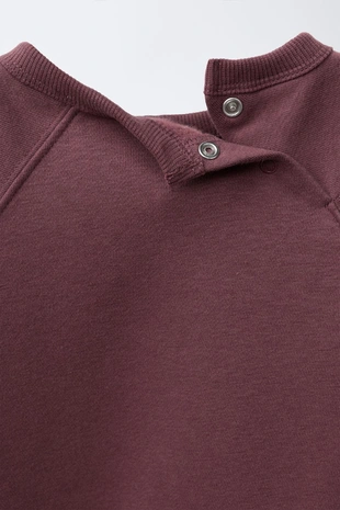 Aubergine | 4174/587/610 - Zara Комплект однотонной толстовки и легинсов