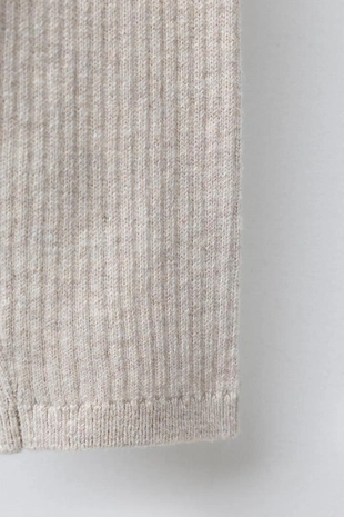 Легинсы в рубчик с пуговицами