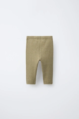 Легинсы в рубчик с пуговицами