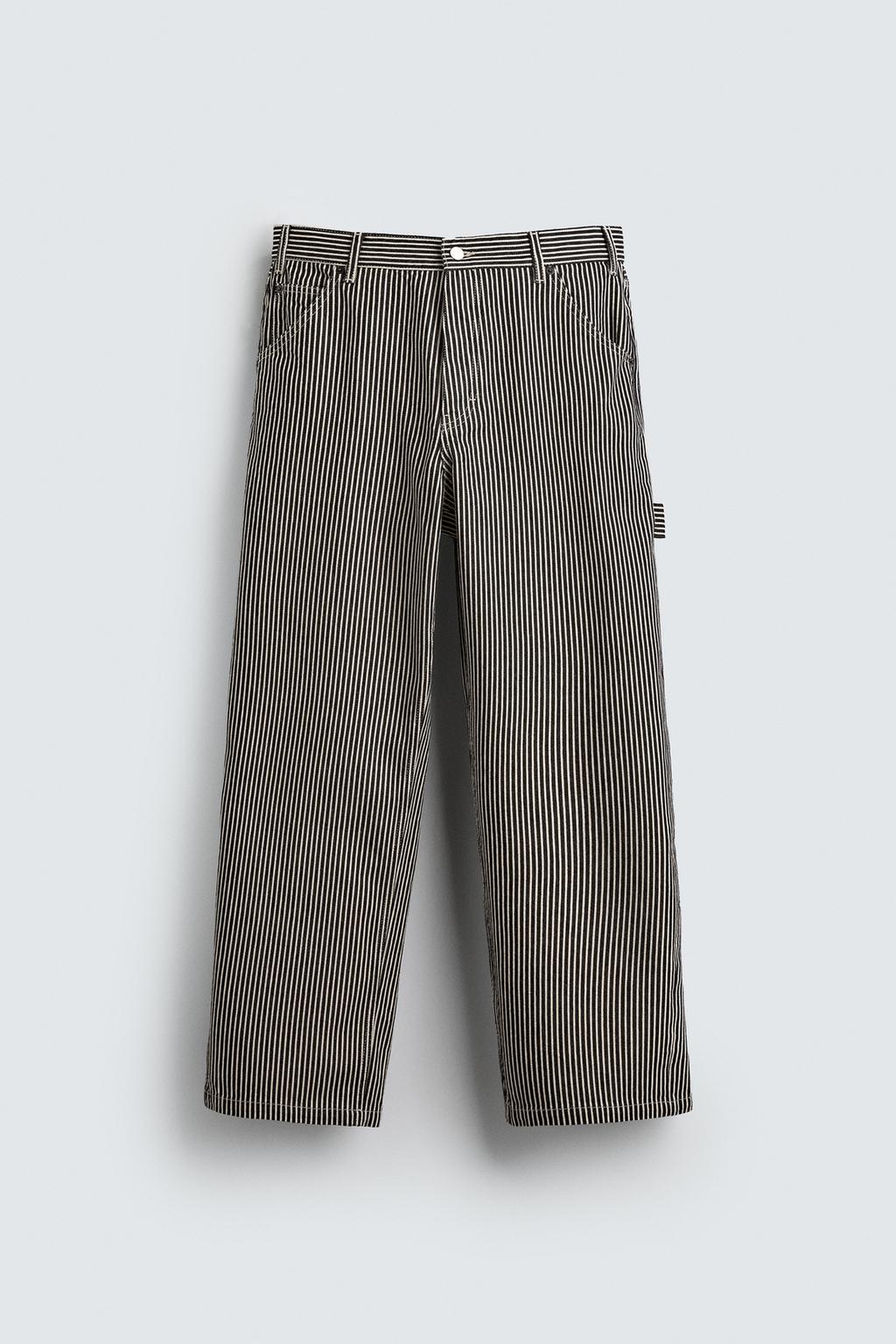 БРЮКИ RELAXED FIT В ПОЛОСКУ