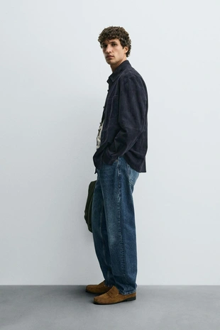 Куртка-рубашка из замшевой кожи- Заказать в России