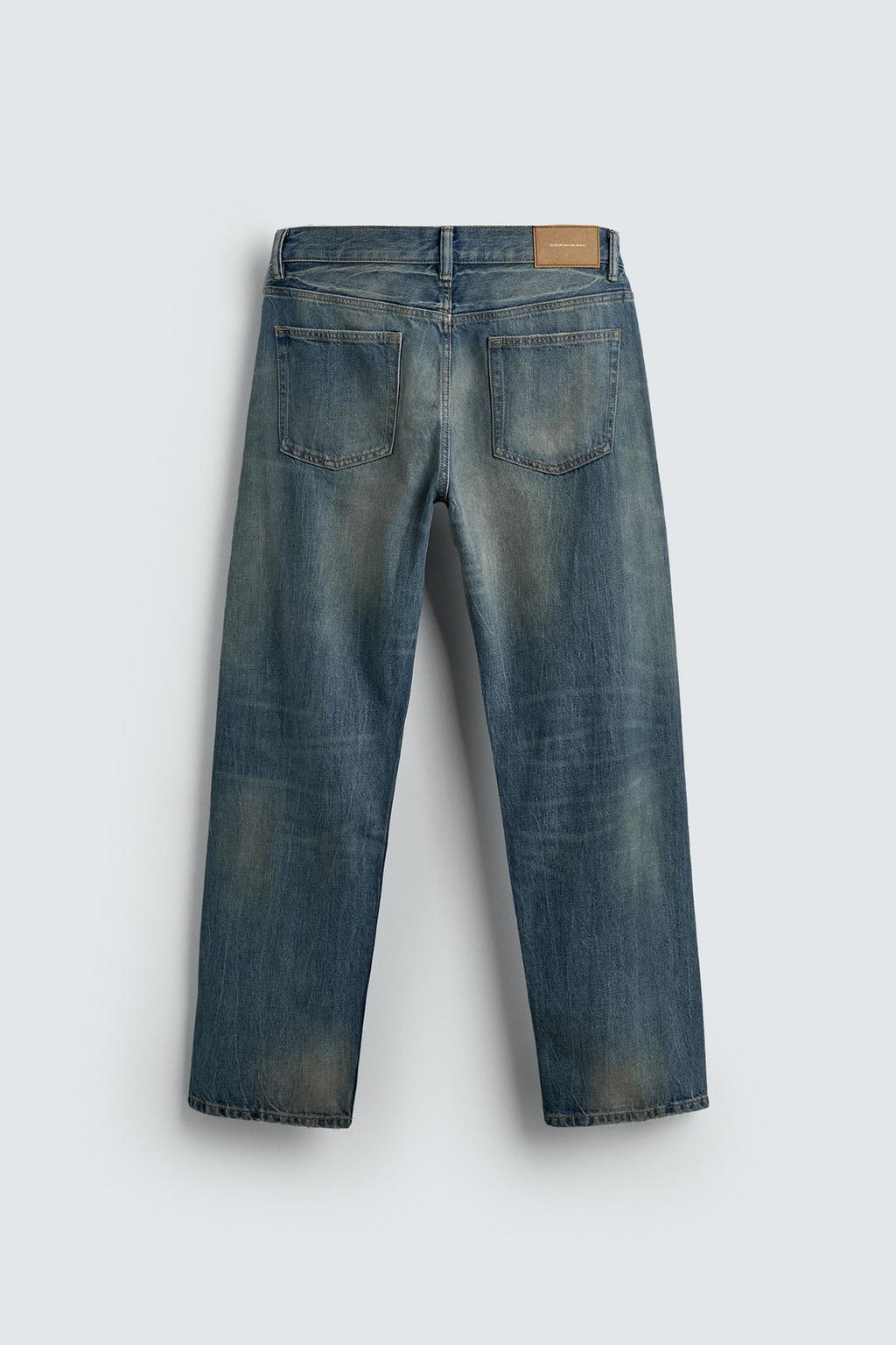 ДЖИНСЫ ПРЯМОГО КРОЯ STANDARD FIT С РАЗРЕЗАМИ