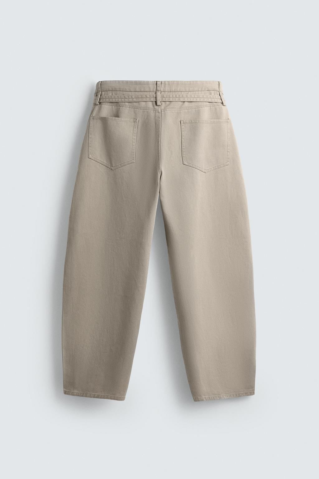 БРЮКИ WIDE BALLOON FIT С РЕМНЕМ