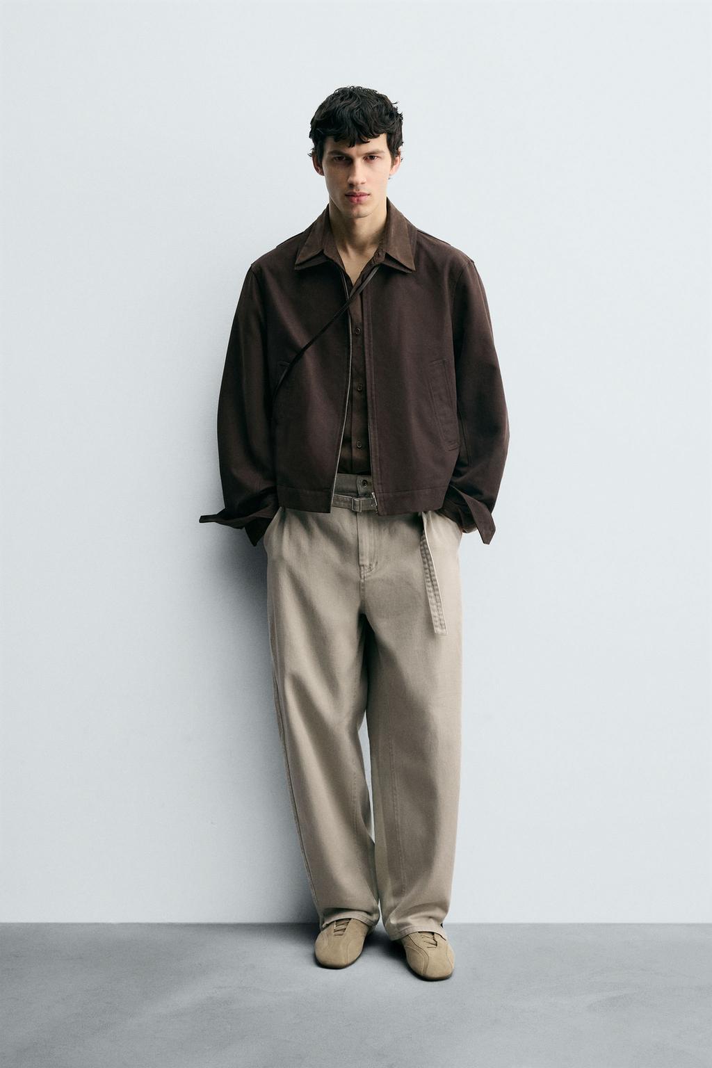 БРЮКИ WIDE BALLOON FIT С РЕМНЕМ