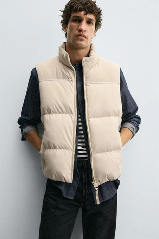 Стеганый жилет классического кроя- Заказать в России