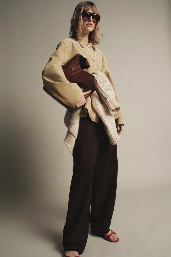 КУРТКА ИЗ ЗАМШИ коллекция Zara «ZW» 