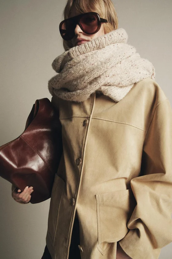 КУРТКА ИЗ ЗАМШИ коллекция Zara «ZW» 