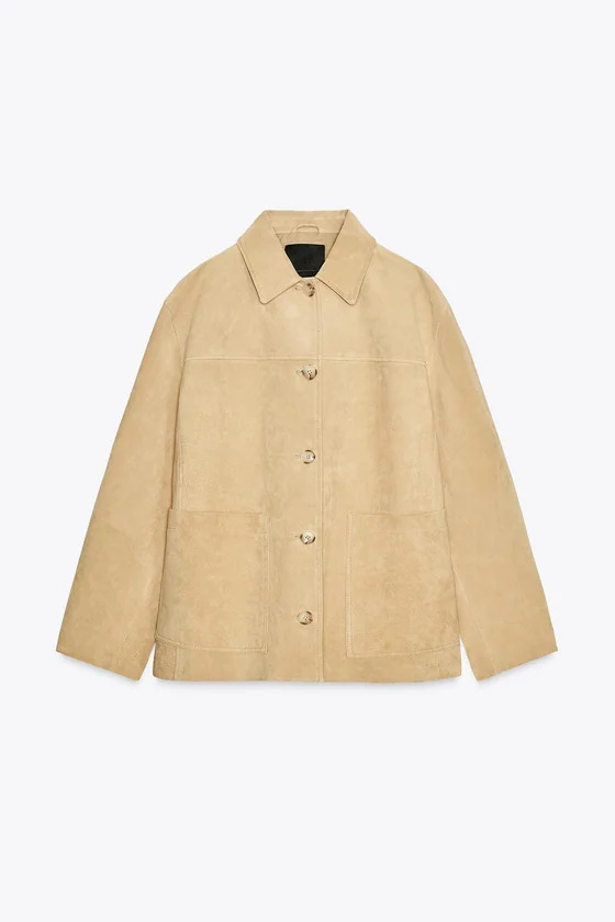 КУРТКА ИЗ ЗАМШИ коллекция Zara «ZW» 