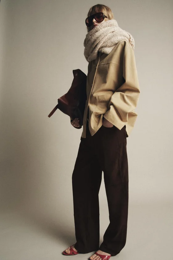 КУРТКА ИЗ ЗАМШИ коллекция Zara «ZW» 