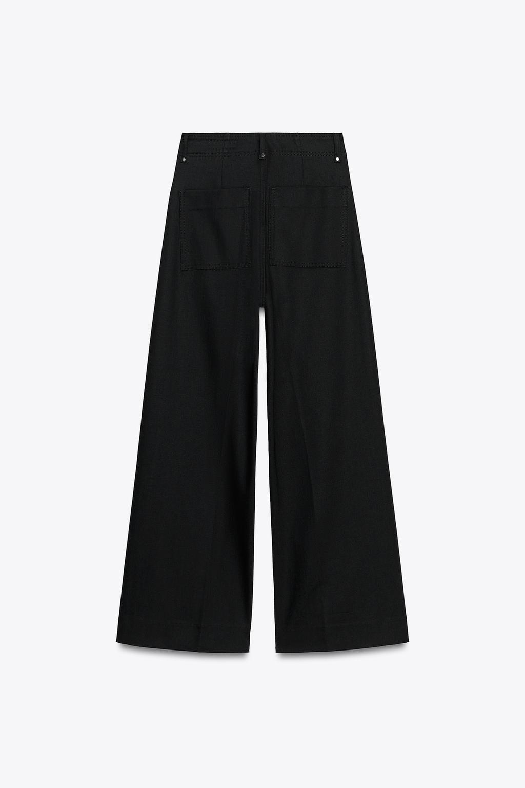ДЖИНСЫ WIDE LEG С ВЫСОКОЙ ПОСАДКОЙ — ZW COLLECTION