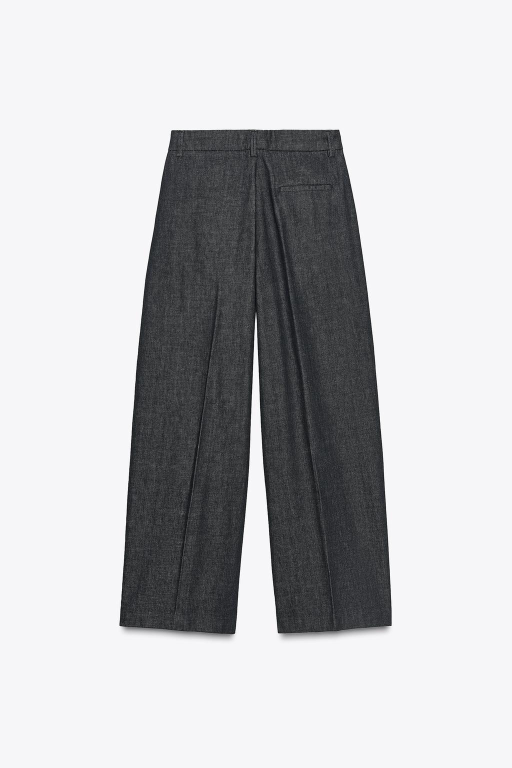 ДЖИНСОВЫЕ БРЮКИ С ЗАЩИПАМИ — ZW COLLECTION