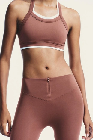 Бесшовные легинсы с молнией- Заказать в России