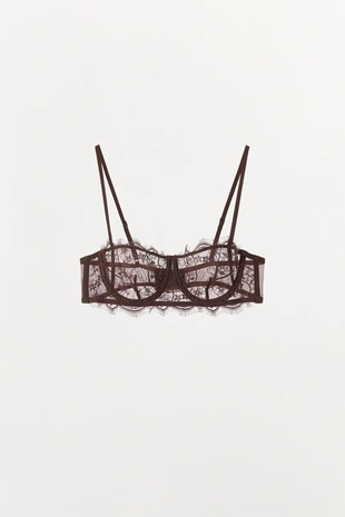 Бралетт на косточках с кружевом и вышивкой- Заказать в России