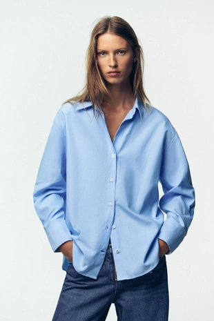 Базовая рубашка оксфорд- Заказать в России