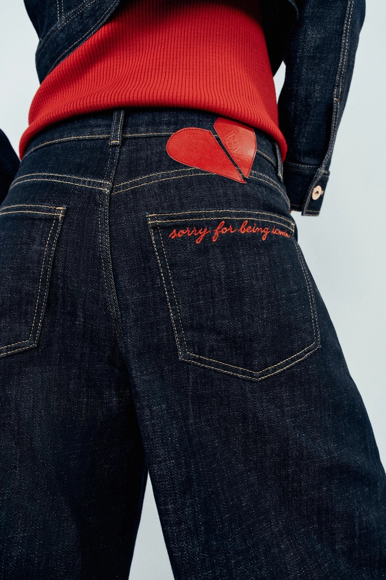 Джинсы z1975 с высокой посадкой и вышивкой на спинке