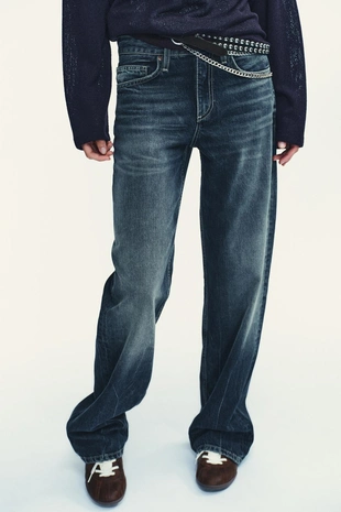 TRF LOW-RISE WIDE-LEG JEANS- Заказать в России