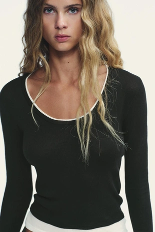 Футболка с эффектом двойной- Заказать в России