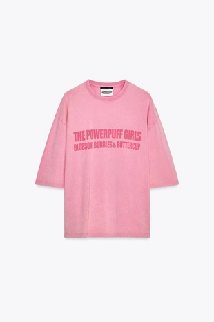 Футболка с эффектом потертости LAS SUPER NENAS™- Заказать в России