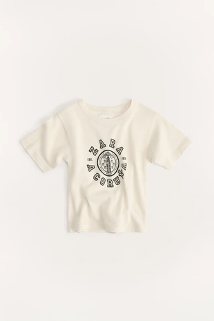 Купить Zara 1/2-6 лет / футболка в стиле преппи 50TH ANNIVERSARY