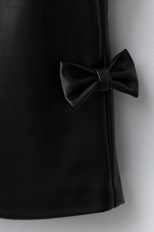 Сарафан под кожу с завязками- Заказать в России