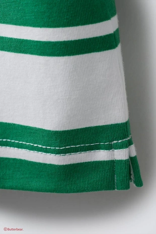 Поло-рубашка в полоску с принтом BUTTERBEAR ©- Заказать в России