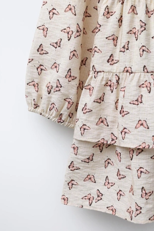 Платье с принтом  бабочки - Заказать в России