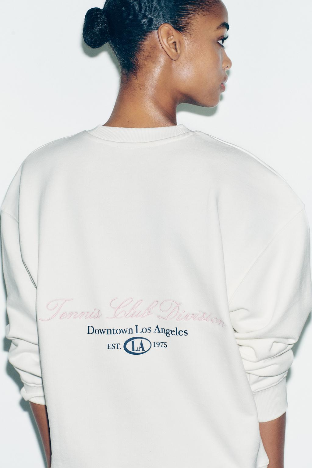 COTTON SLOGAN SWEATSHIRT