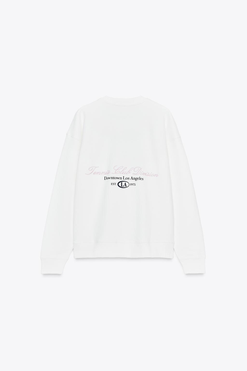 COTTON SLOGAN SWEATSHIRT