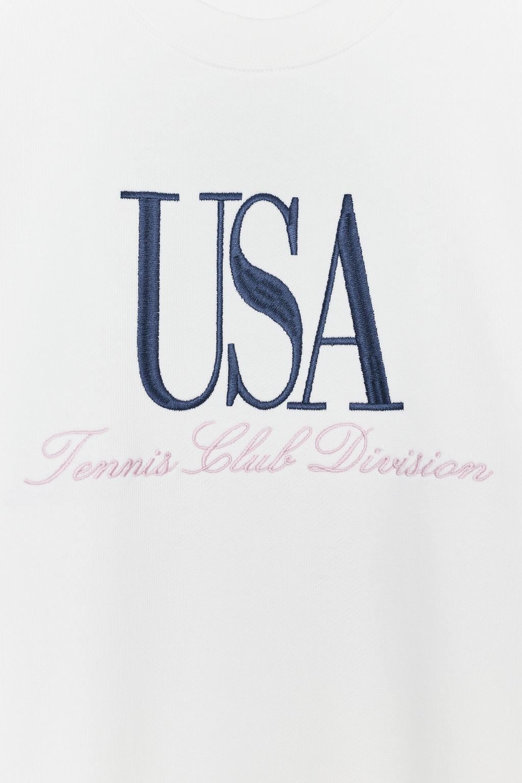 COTTON SLOGAN SWEATSHIRT