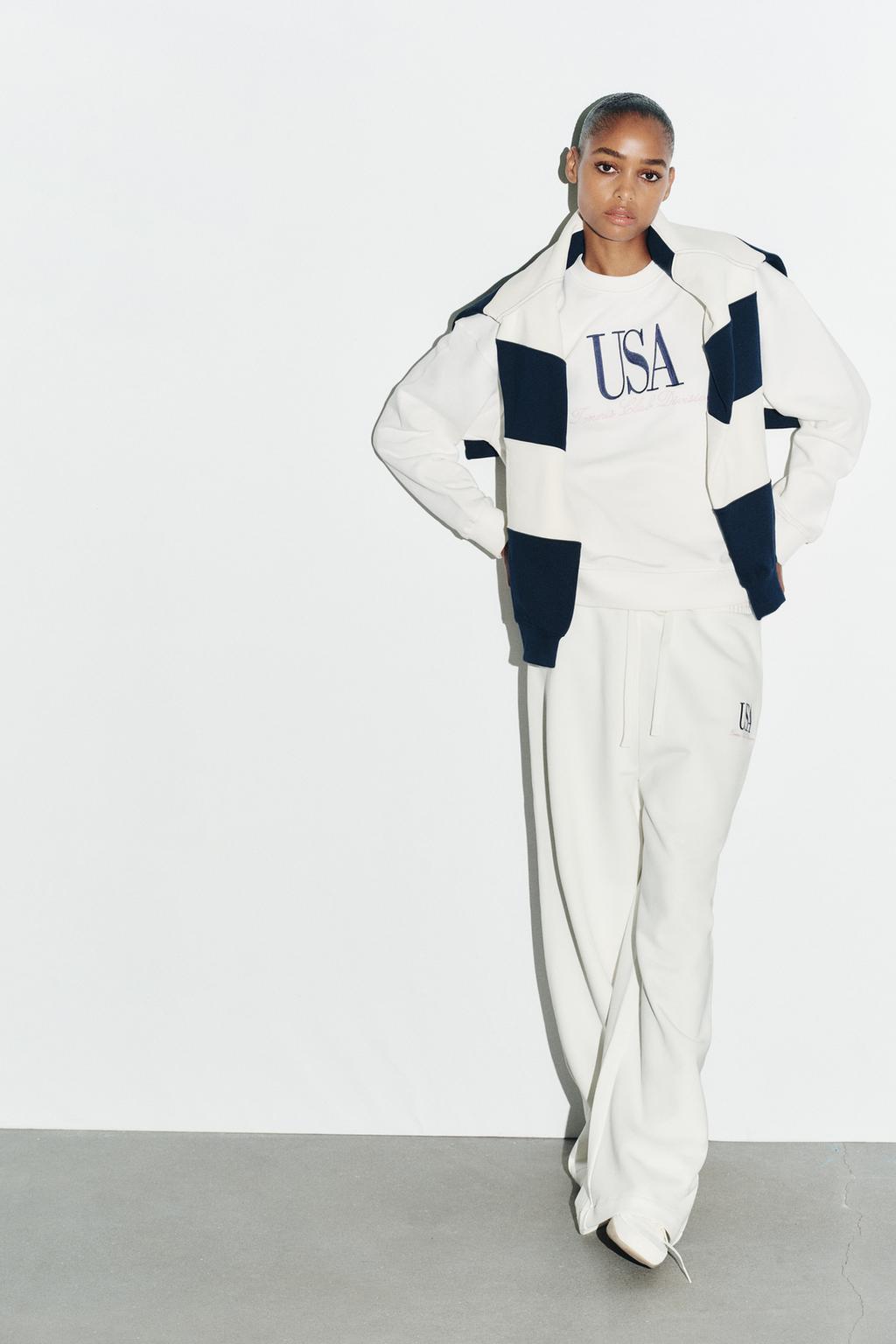 COTTON SLOGAN SWEATSHIRT