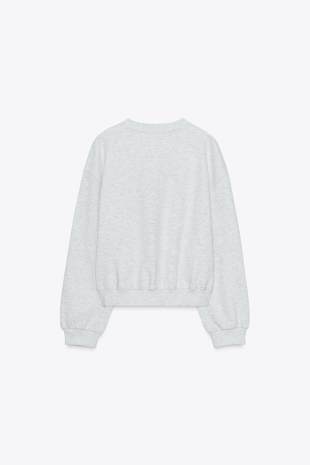 COTTON SLOGAN SWEATSHIRT