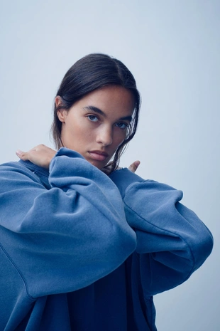 Свитшот с эффектом выцветания- Заказать в России