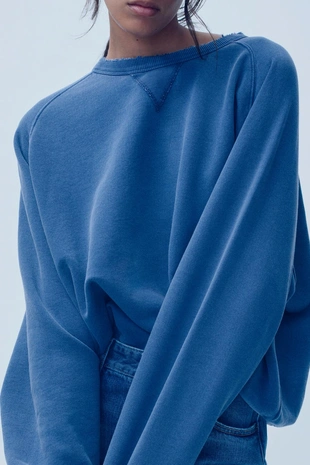 Свитшот с эффектом выцветания- Заказать в России