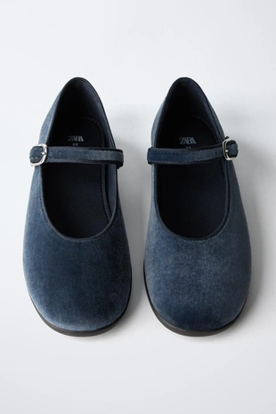 Бархатные балетки- Заказать в России