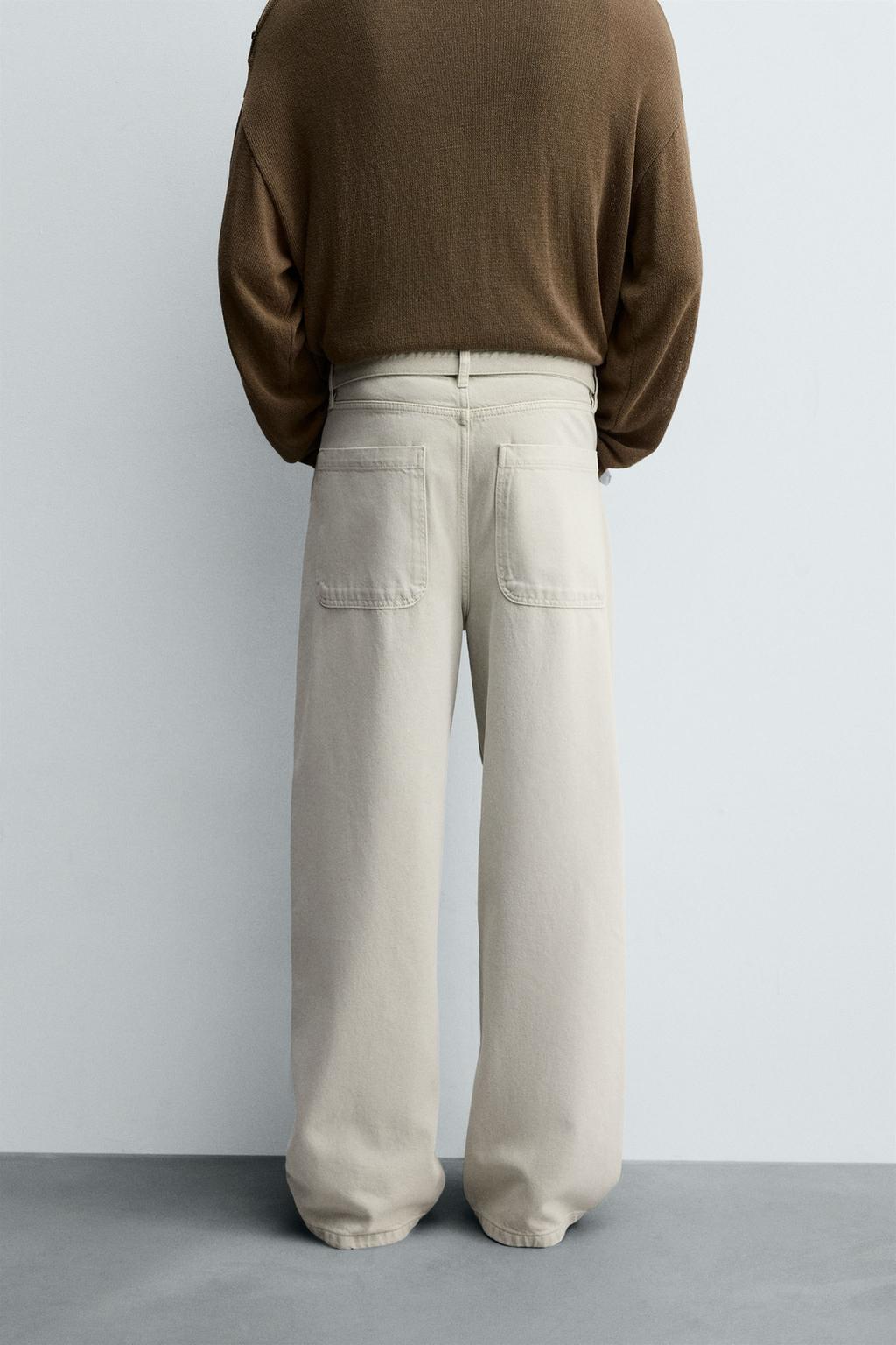 ДЖИНСЫ RELAXED FIT С ПОЯСОМ