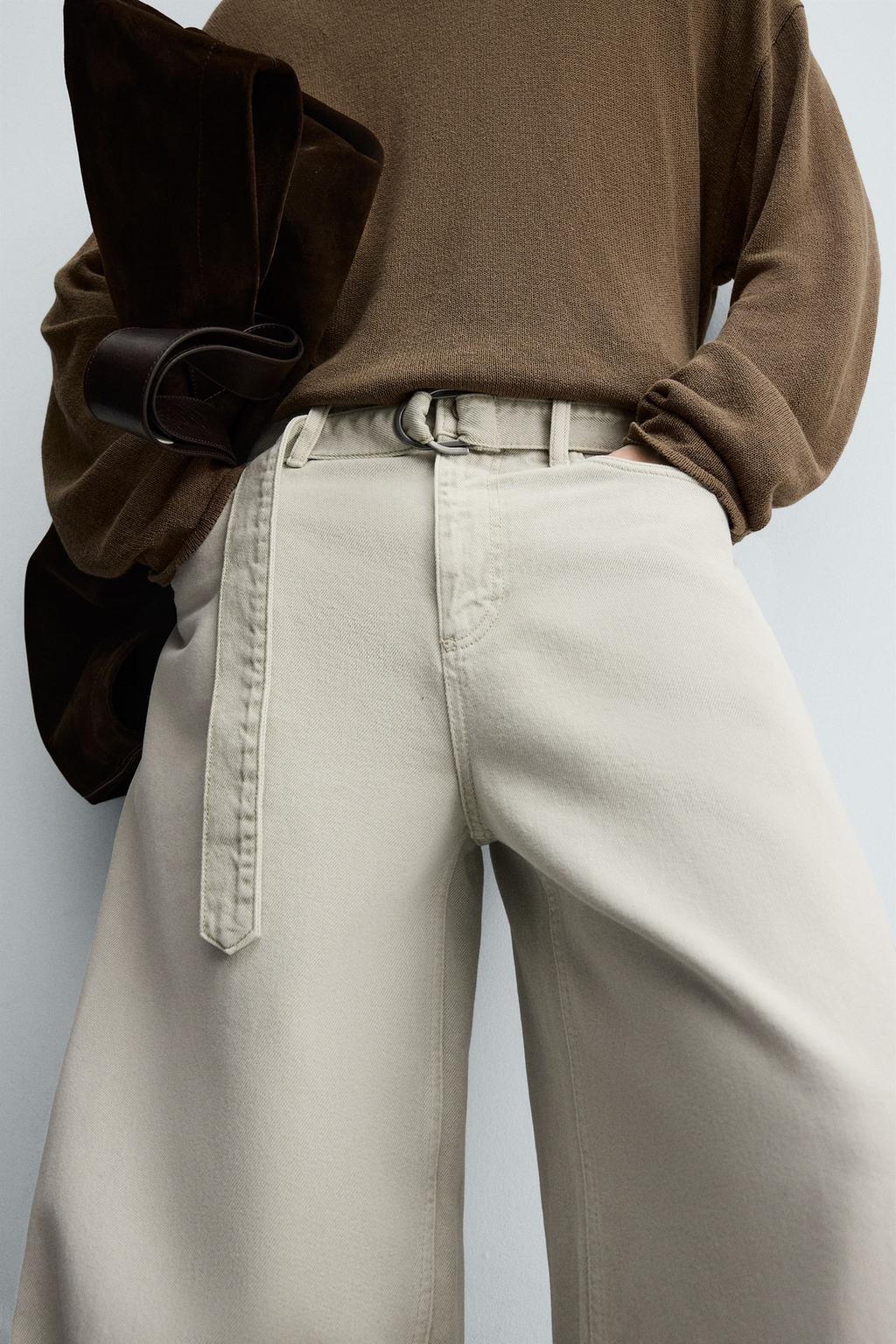 ДЖИНСЫ RELAXED FIT С ПОЯСОМ