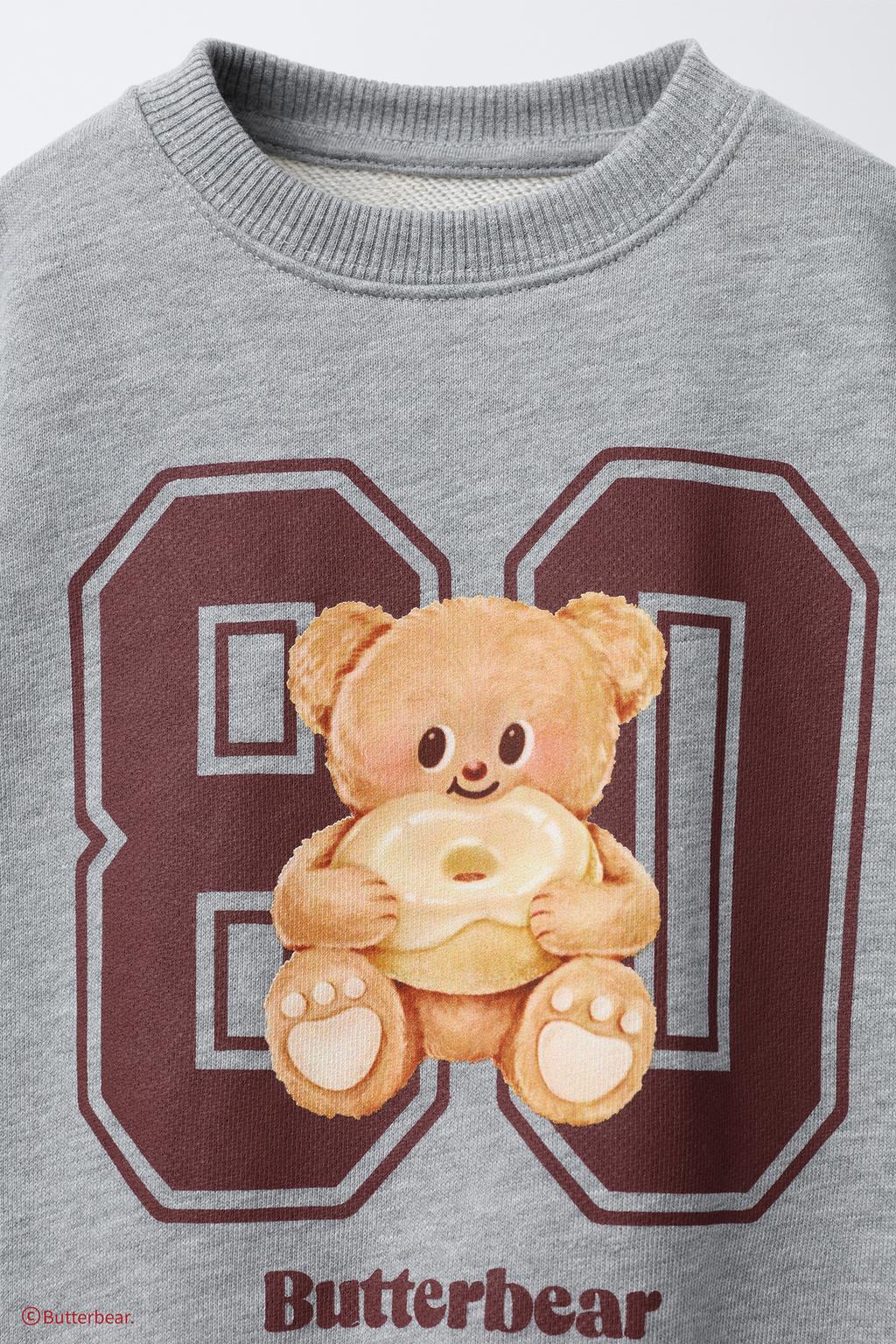 Свитшот с принтом butterbear ©
