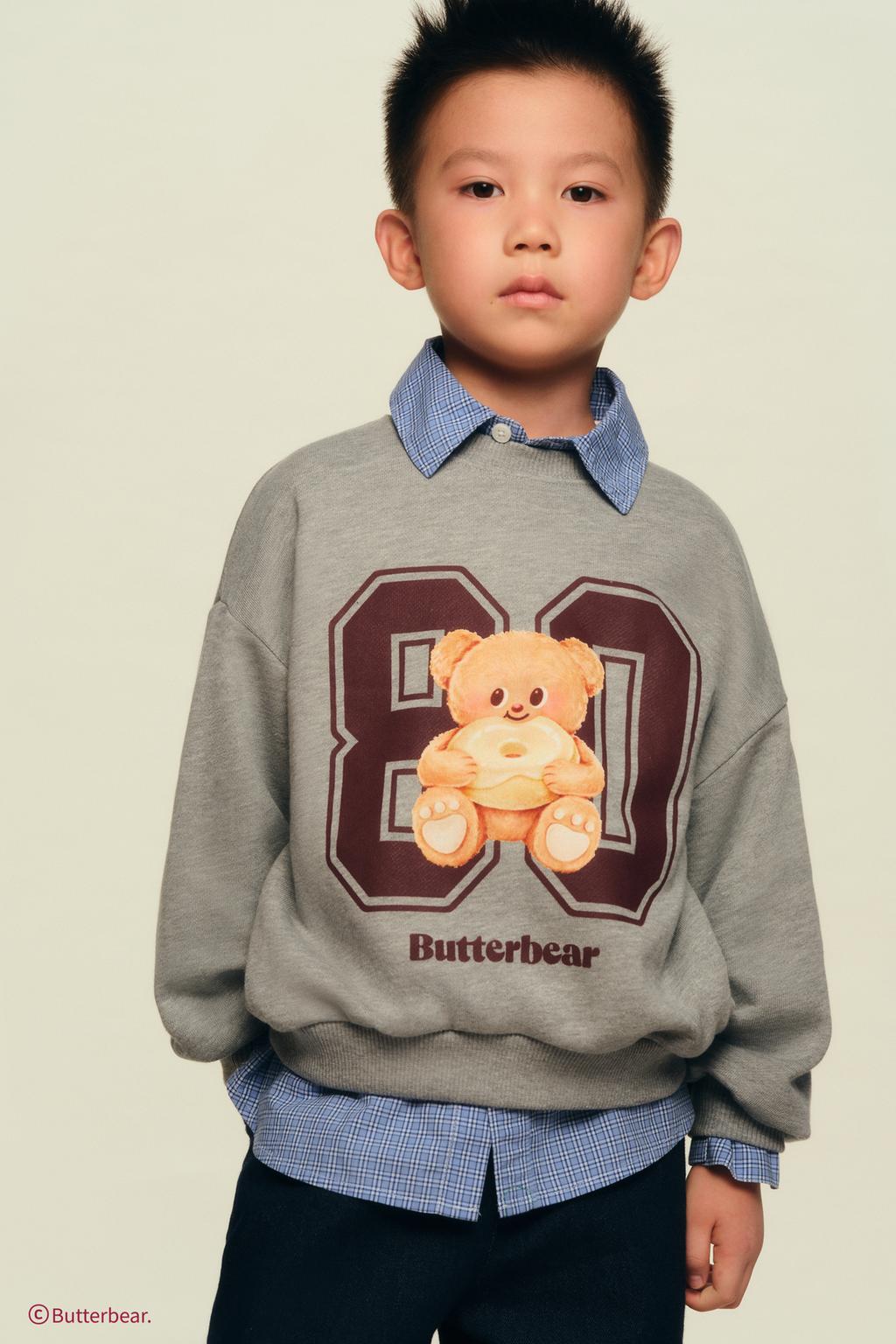 Свитшот с принтом butterbear ©