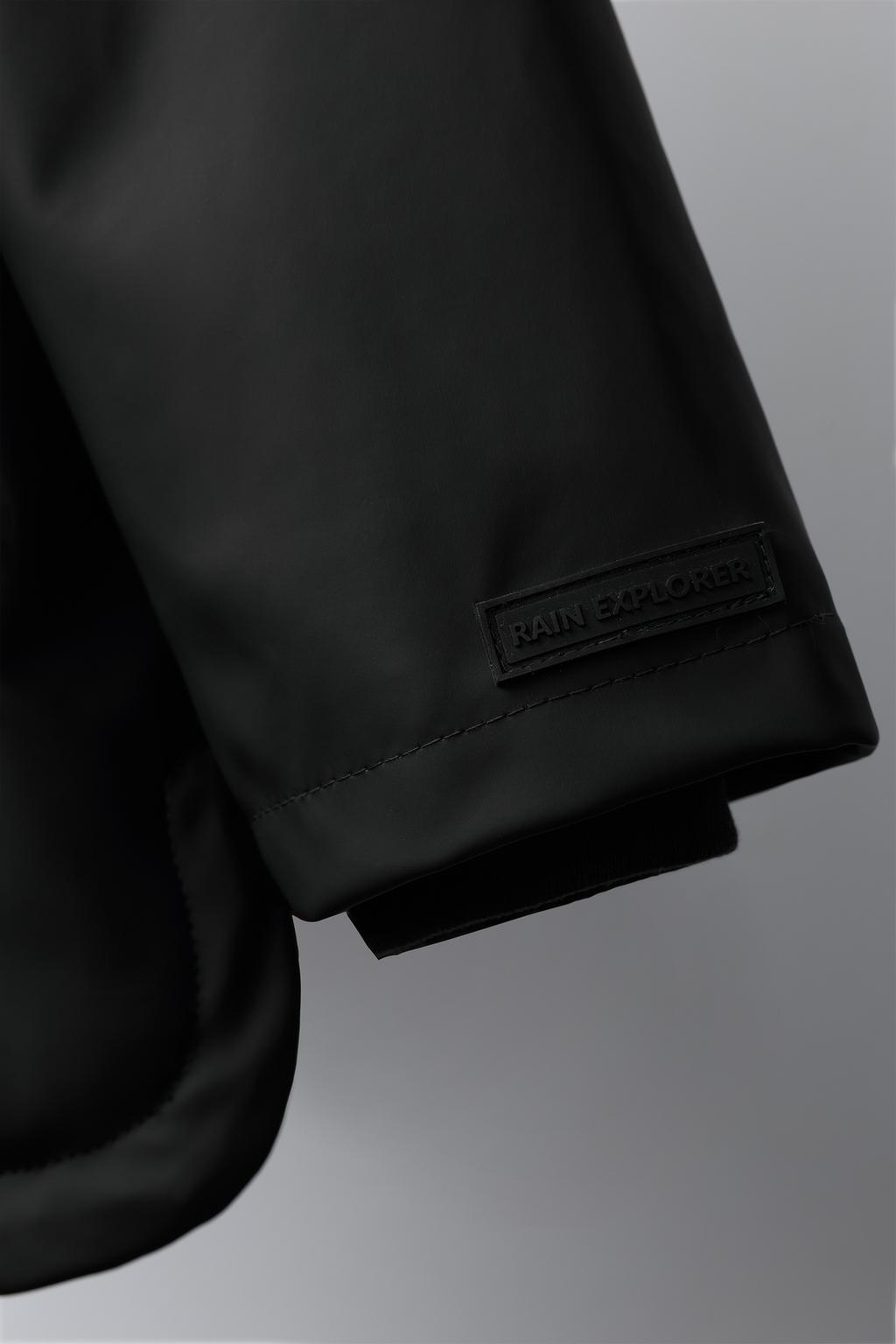 WATER-REPELLENT COATED JACKET WITH FAUX FUR ANIMAL PRINT
