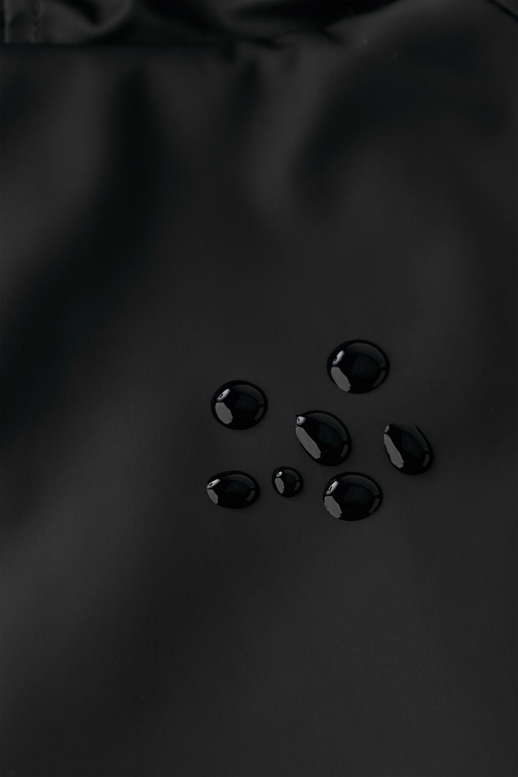 WATER-REPELLENT COATED JACKET WITH FAUX FUR ANIMAL PRINT