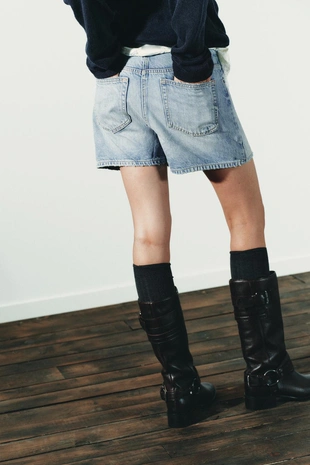 Джинсовая юбка-брюки TRF- Заказать в России