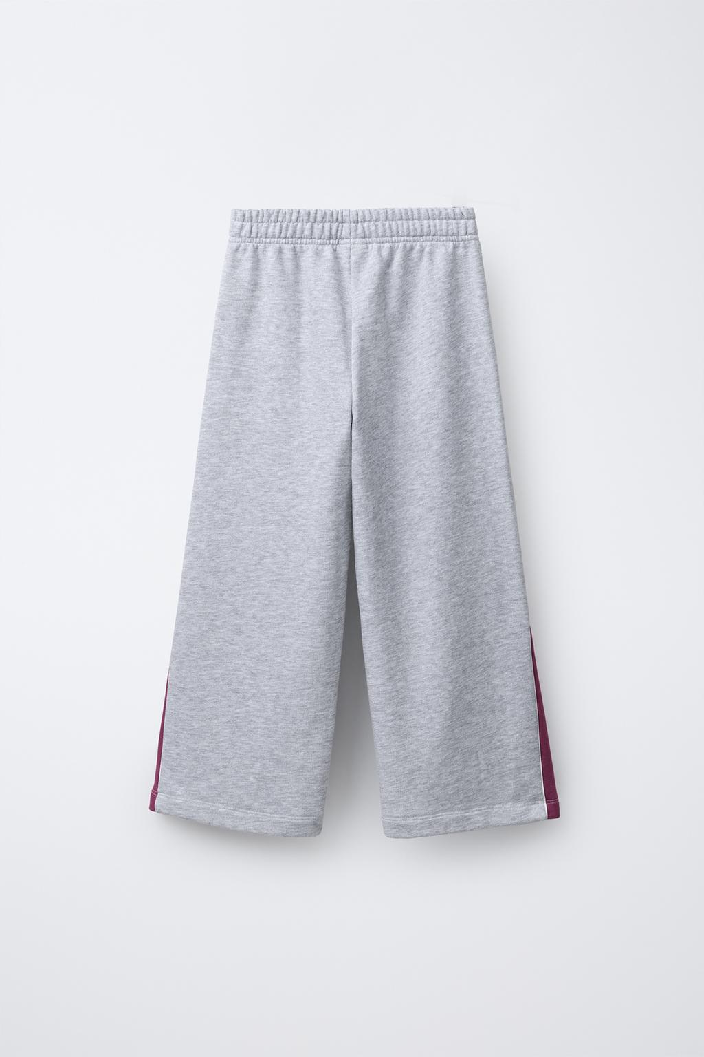 БРЮКИ WIDE LEG С ВЫШИТЫМ МЕДВЕДЕМ